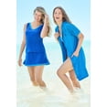 thumbnail image 6 of Swim 365 Women's Plus Size Hooded Terry Swim Cover Up, 6 of 6