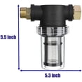 thumbnail image 3 of Garden Hose Filter For Pressure Washer Water Inlet, Sediment Inline Filter, 40 Mesh Screen, Extra 100 Mesh, 3 of 5