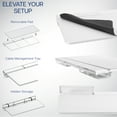 thumbnail image 4 of VIVO Electric 60" x 30" Desk, Full Pad, White Hidden Cable Tabletop, White Frame, 4 of 8