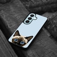 thumbnail image 4 of WIRESTER Shockproof Soft Rubber Cover Case for Samsung Galaxy S26 6.3" 2026, Animal Siamese Kitten Cat On Pale Aqua Background, 4 of 5