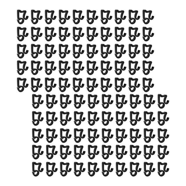Lipstore 100 Pieces Christmas Light Clips Lights String Clips Easily Install Hanging Christmas Lighting Party Decor Xmas Light Hangers Black