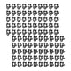 thumbnail image 1 of 100x Clips de luces navideñas Ganchos para canaletas Luces navideñas colgantes impermeables Fácil instalación Decoración de fiesta Colgadores de luces Negro, 1 of 8