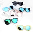 thumbnail image 4 of EYIIYE Kids Leisure Eyewear Frosted Daily Travel Shading Round Sunglasses, 4 of 5