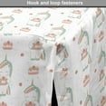 thumbnail image 4 of Unicorn Party Dog Crate Cover, Horned Horse with a Slice of Strawberry Cake Fantasy World, Easy to Use Pet Kennel Cover Small Dogs Puppies Kittens, 7 Sizes, Peach Coral, by Ambesonne, 4 of 6