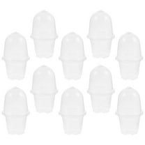 NUOLUX Plastic Plants Planter Home Gardening 10 Sets 6.7x4.1x4.1in