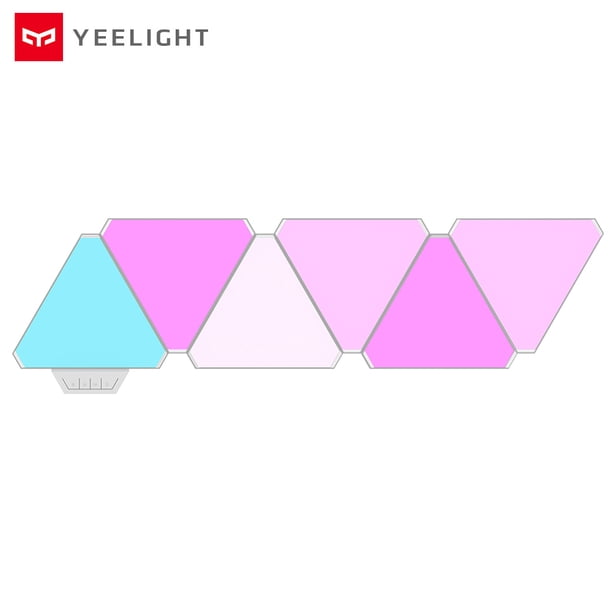 Tablero de luz inteligente Yeelight, luz de modelado de atmósfera de pared de gama alta, dos métodos Eccomum 6 piezas/Azul