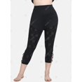 thumbnail image 2 of Leggings Talla Extra Recortados de Cintura Alta Rosegal Leggings de talla grande, 2 of 5