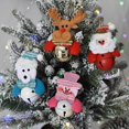 thumbnail image 3 of 4 pcs Christmas clock, Christmas tree hanging clock Santa Claus, ZQKLA, 3 of 5