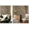 thumbnail image 3 of Simulez une Texture de Roche Motif de Brique Autocollant Décoration Murale, 3 of 5