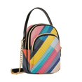 thumbnail image 7 of FORMRS Crossbody Bag for Women Quilted Travel Shoulder Cell Phone Purse with Chain Strap Handbag, Color Striped, 7 of 7