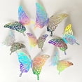 thumbnail image 2 of Pegatina atrapasueños de cristal para habitación de niños, efecto 3D, mariposa hermosa, decoración del hogar, 12 piezas, 2 of 4
