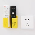 thumbnail image 5 of Phone Storage Organizer Universal Sticky Wall Shelf Multi-functional Free Seamless Sundries Holder Bedside Air Control Hotel yellow, 5 of 5