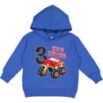 thumbnail image 2 of Inktastic Monster Truck How I Roll 3rd Birthday Toddler Hoodie, 2 of 4