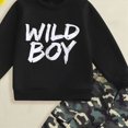 thumbnail image 4 of UAYOTSE Boys Fall Winter Crewneck Letter Print Long Sleeve Sweatshirt and Pants 2-Piece Set Size 4-5 Years, 4 of 4