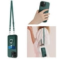 thumbnail image 6 of ShellTech for iPhone 16 Pro Phone Case for Women, with Wallet Card Holder Removable Adjustable Shoulder Strap Lanyard Crossbody Neck Purse Cover for iPhone 16 Pro,Green, 6 of 9