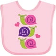 thumbnail image 3 of Inktastic Snail Lover Girl Garden Snails Girls Baby Bib, 3 of 4