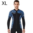 thumbnail image 2 of Vela de buceo 3mm Tops de traje de neopreno Premium Neopren Titsuits UV Protección de UV Buceo de buceo Scuba de canoa para aeróbicos de agua Snorkeling Blue XL seitruly OD003290-04, 2 of 7