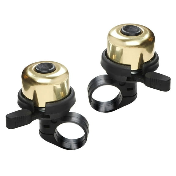 EXHUMKY 2Pcs Bike Bell for Mountain Biking in Random Color with Loud Ringtone 1x0.9x0.8in
