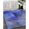 thumbnail image 3 of Ahgly Company Machine Washable Indoor Rectangle Transitional Sky Blue Area Rugs, 4' x 6', 3 of 7
