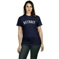 thumbnail image 5 of Daxton Vintage Western Arch Letters USA Cities Premium Short  Sleeves Tshits, Detroit - BlkWht, NvyWht, RedWht, L, 5 of 8