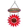 thumbnail image 3 of Cartel De Bienvenida De Flor Colgante Para Placa De Porche De Puerta Delantera Roja Decorativa Sunnimix Cartel de bienvenida, 3 of 8