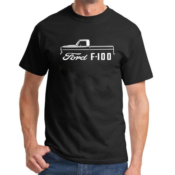 1967-72 Ford F100 Pickup Truck Classic Outline Design Tshirt