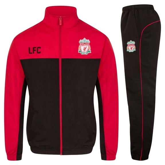 Liverpool FC Boys Contrast Striped Tracksuit