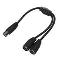 thumbnail image 1 of DIN 8 Pin Splitter Adapter Cable, Clear  Transmission 1.0ft Plug And Play DIN 8 Pin Male To 2 DIN 8 Pin Female Cable PVC Flexible  For Speaker, 1 of 8