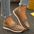 thumbnail image 5 of Casual Low-Heel Women’s Loafers Flat Round Toe Slip-On with Soft Bottom and Wedge Buckle Design, 5 of 10