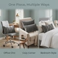 thumbnail image 6 of REGALWOVEN Velvet Throw Pillow Covers Set of 2 for Sofa Living Room Decor Grey 18" x 18", 6 of 7