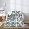 thumbnail image 2 of Sikiie Flowers and Butterflies Cozy Flannel Fleece Throw Blanket: Lightweight & Thick for All Seasons - Perfect for Women, Men, & Kids"50"x40", 2 of 6