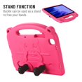 thumbnail image 5 of Dteck Kids Case with Shoulder Strap for Samsung Galaxy 2020 Tab A7 10.4" (Model SM-T500/ T505/ T507), Lightweight EVA Shockproof Kickstand Handle Cover Kids Friendly Super Protective Case, Rose, 5 of 6