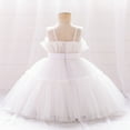 thumbnail image 3 of Baby Girls Birthday Party Princess Tulle Dress Toddler Wedding Bridesmaid Ball Gown 0-6T, 3 of 7