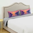 thumbnail image 5 of Dailycode Satin Pillow Case Queen Silk Pillow Cover for Hair and Skin Envelope Closure Pink Sunset over Sea 20"x30", 5 of 9