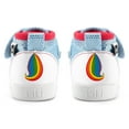 thumbnail image 5 of ikiki Unicorn Squeaky Toddler Shoes | White/Sparkly Blue, 5 of 8
