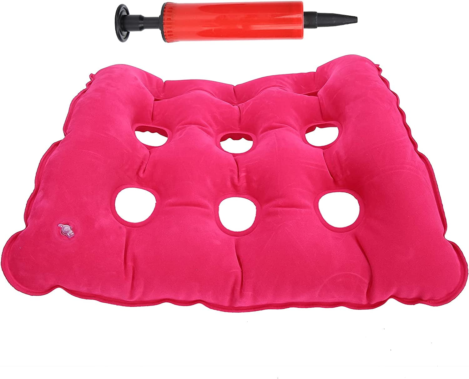 Happon 1 Pack Air Inflatable Seat Cushion for Airplane Office Wheelchair Pad Inflatable Relief