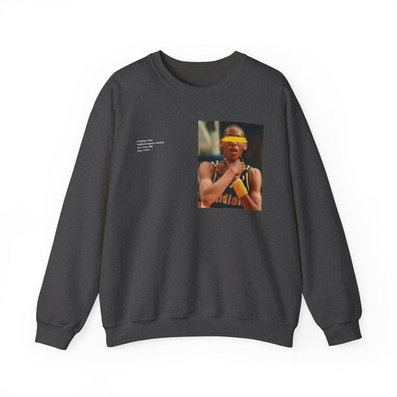 Haliburton Wear Reggie Miller Choked basketball Unisex Heavy Crewneck Sweatshirt-KBRM3101-S18-Dark Heather-4XL
