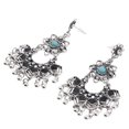 thumbnail image 1 of Pendientes colgantes de cristal de imitación Zulema Vintage Boho Aleación Plata Negro, 1 of 8