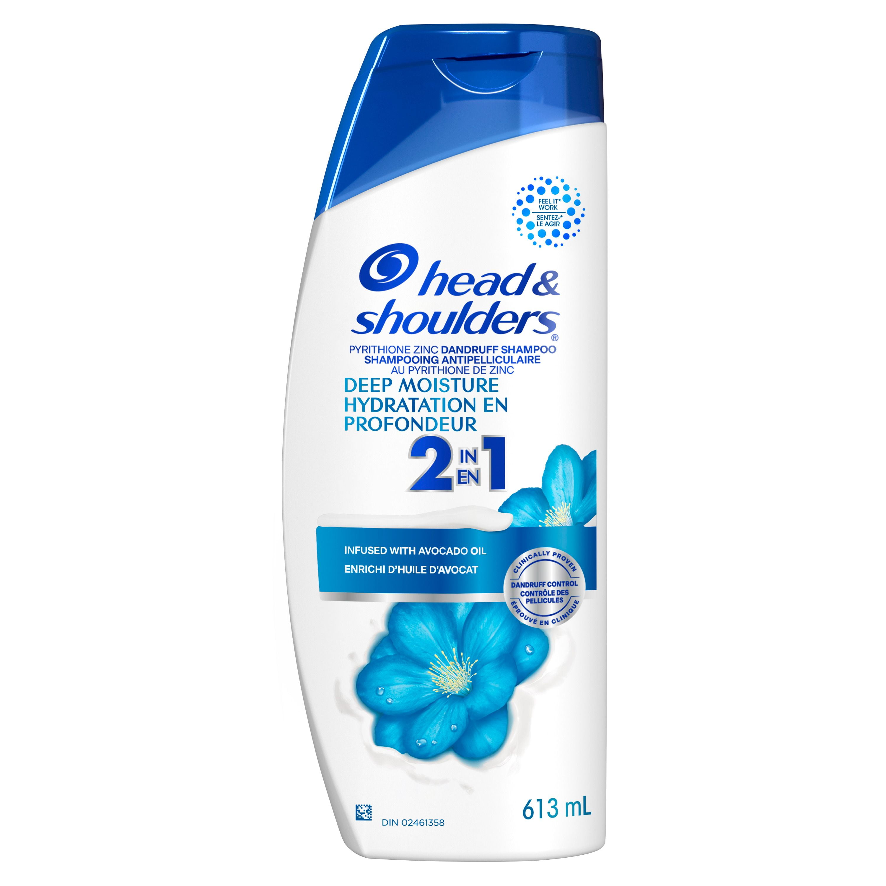 Head & Shoulders Deep Moisture 2-in-1 Anti-Dandruff Shampoo + Conditioner, 613ML