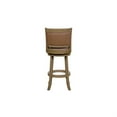 thumbnail image 4 of Haley 26 Inch Swivel Counter Height Chair Chestnut Brown Wood- Faux Leather, 4 of 6