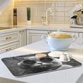 thumbnail image 6 of Cat with Glasses Dish Drying Mat 16x18 Absorbent Microfiber Draining Rack Pad for Kitchen Counter Sink, 6 of 8