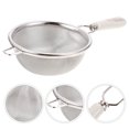 thumbnail image 3 of Tea Strainer Mesh Loose Filter Infuser Fine Steeper Stainless Strainers Steel Leaf Sifter Sieve Handle Baking Flour, 3 of 9