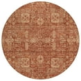 thumbnail image 2 of Addison Rugs Chantille Indoor/Outdoor Transitional Panel Paprika Washable Round Rug, 8' x 8', 2 of 6