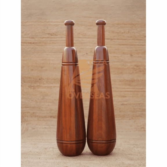 Pack Of 2 Traditional Wooden Mudgar (Mugdar) – Ancient Indian Strength & Conditioning Tool