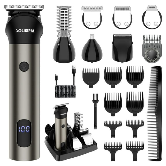 Hatteker Beard Trimmer Kit Electric Hair clipper Shaver for Men Cordless Grooming Kit 7 in 1