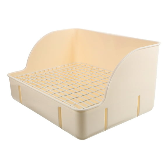 CTIRCHIU Plastic Bunny Container Litter Box White Plastic 1Set