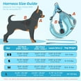 thumbnail image 2 of PcEoTllar Dog Harness and Leash Combo, Escape Proof No Pull Vest Harness, Step-in Reflective Adjustable Soft Padded Pet Harness for Small to Large Dogs, Blue L, 2 of 10