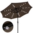 thumbnail image 2 of KOVAL INC. 9ft Solar Powered Lighted Outdoor Market Tilt Patio Umbrella, 2 of 6