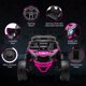 thumbnail image 3 of Coche eléctrico infantil UTV Can-Am con control remoto - Asiento grandeza tamaño - Luces LED - Suspensión de resorte - Música - 12V - Para niños y niñas - Vehículo de juguete biplaza - Color rose Red, 3 of 7