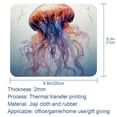 thumbnail image 5 of Jellyfish Desk Pad Mouse Mat Gaming Mouse Pad | Square 8.3x9.8 Inch Non-Slip Rubber Bottom Printed Suitable for Office and Gaming, 5 of 6